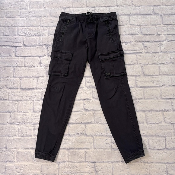 Hollister Skinny Jogger Black Cargo Pants Size Small - Picture 1 of 15